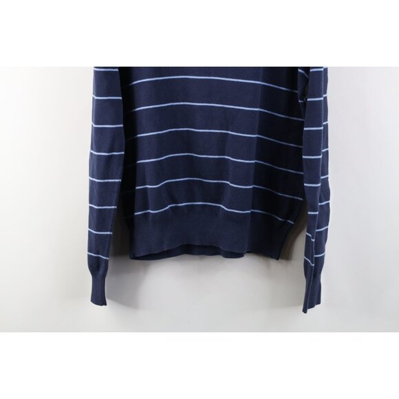 Vtg 90s Ralph Lauren Mens Medium Lightweight Striped Pima Cotton Knit Sweater - Picture 11 of 11